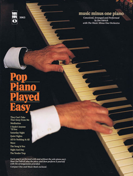 Paperback Pop Piano Played Easy: Music Minus One Piano Book