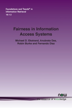 Paperback Fairness in Information Access Systems Book