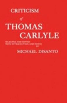 Paperback Criticism of Thomas Carlyle Book