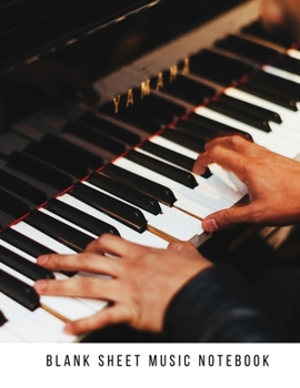 Blank Sheet Music Notebook: Great for piano, To Write In, Blank Sheet Music Pages Alternating With Ruled Lined Paper.