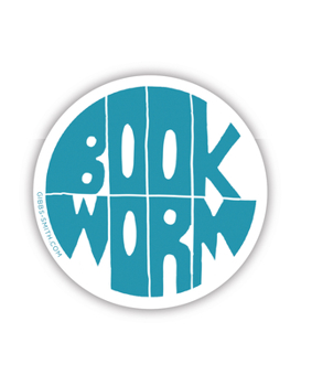 Paperback Bk Worm (Blue) (Sticker) Book