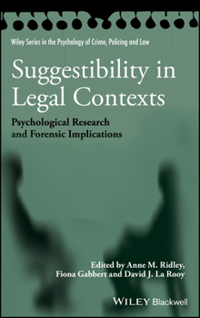 Paperback Suggestibility in Legal Contexts: Psychological Research and Forensic Implications Book