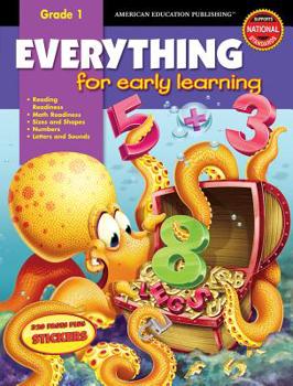Paperback Everything for Early Learning, Grade 1 [With Stickers] Book