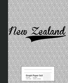 Paperback Graph Paper 5x5: NEW ZEALAND Notebook Book