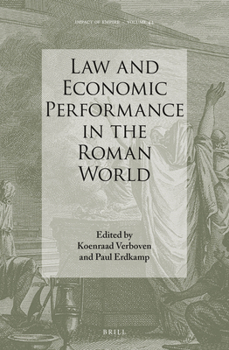 Hardcover Law and Economic Performance in the Roman World Book