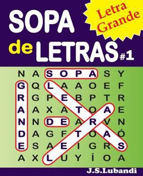 Paperback SOPA de LETRAS #1 (Letra Grande) [Spanish] Book