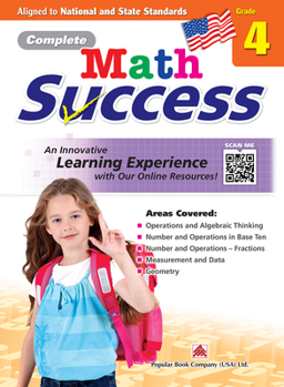 Paperback Complete Math Success Grade 4 - Learning Workbook for Fourth Grade Students - Math Activities Children Book - Aligned to National and State Standards Book