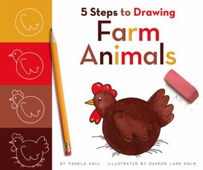 Library Binding 5 Steps to Drawing Farm Animals Book