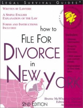 Paperback How to File for Divorce in New York Book