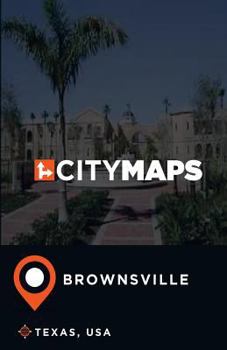 Paperback City Maps Brownsville Texas, USA Book