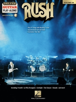 Paperback Rush - Deluxe Guitar Play-Along Volume 26: Play 15 Songs with Backing Tracks Book