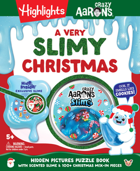 Hardcover A Very Slimy Christmas: Hidden Pictures Activity Book with Scented Slime & 100+ Christmas Mix-In Pieces Book