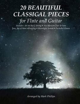 Paperback 20 Beautiful Classical Pieces for Flute and Guitar Book