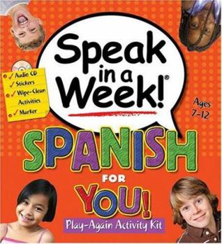 Spiral-bound Speak in a Week! Spanish for You [With Activity Book and Stickers and Erasable Marker and Audio CD] Book