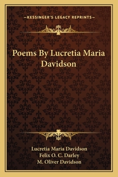 Paperback Poems By Lucretia Maria Davidson Book