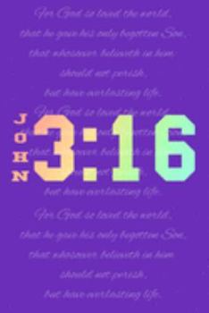 Paperback John 3: 16: Christian Journal Blank Lined Composition Notebook Book