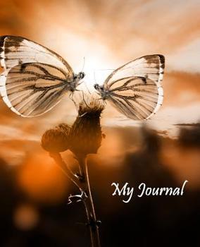Beautiful Butterflies Journal: Butterfly Sunset Photo Design Cover