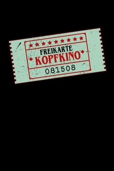 Paperback Notebook: Kopfkino sarcasm Versaut free pass joke gift 120 Pages, 6x9 Inches, Graph Paper Book
