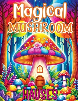 Paperback Mushroom Coloring Book: Fantasy and Magical Nature Houses for Adults Seeking Detailed Relaxation and Stress Relief Book