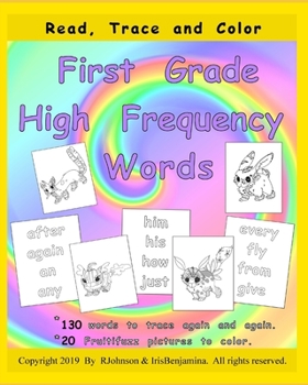 Paperback Read, Trace and Color First Grade High Frequency Words Book