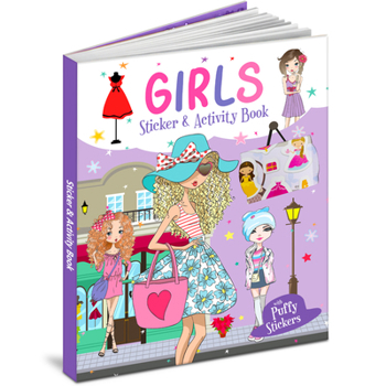 Paperback Girls Sticker & Activity Book - Puffy Stickers Book