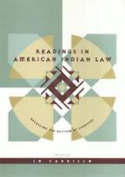 Paperback Readings in American Indian Law Book