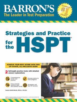 Paperback Strategies and Practice for the HSPT Book