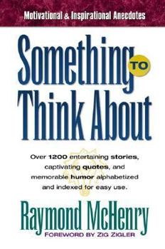 Hardcover Something to Think about Book