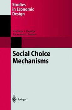 Hardcover Social Choice Mechanisms Book