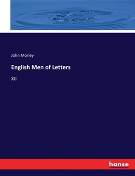 Paperback English Men of Letters: XII Book