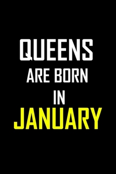 Paperback Queens are Born in JANUARY: 6 X 9 Blank Lined journal Gifts Idea - Birthday Gift for Women Notebook / NotebooGift - Soft Cover, Matte Finish Book