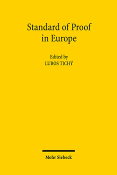 Paperback Standard of Proof in Europe Book