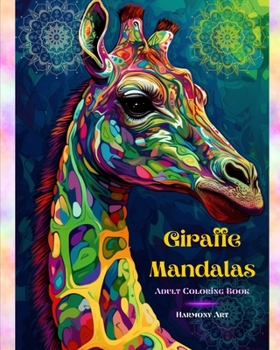 Paperback Giraffe Mandalas - Adult Coloring Book - Anti-Stress and Relaxing Mandalas to Promote Creativity: Endearing Giraffe Designs to Relieve Stress and Bala Book