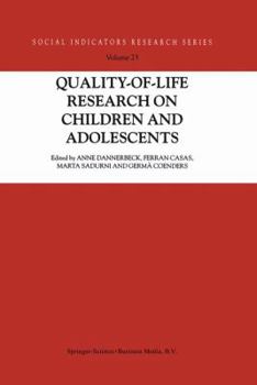 Paperback Quality-Of-Life Research on Children and Adolescents Book