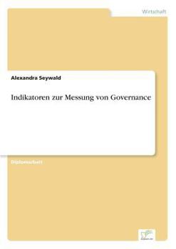 Paperback Indikatoren zur Messung von Governance [German] Book