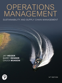 Paperback Operations Management: Sustainability and Supply Chain Management Book