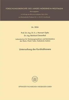 Paperback Untersuchung Des Kurzhubhonens [German] Book