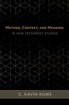 Hardcover Method, Context, and Meaning in New Testament Studies Book