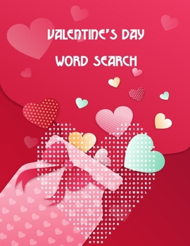 Paperback Valentine's day word search: Cute puzzle book gift idea for adults. Book