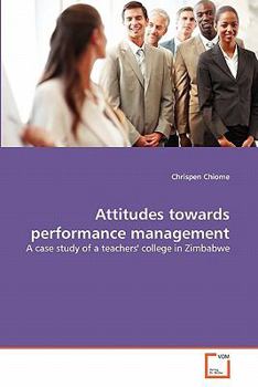 Paperback Attitudes towards performance management Book