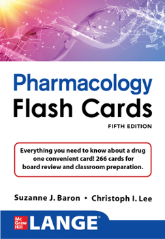 Hardcover Lange Pharmacology Flash Cards, Fifth Edition Book