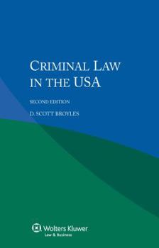 Paperback Criminal Law in the USA Book
