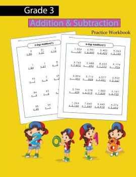 Paperback Grade 3 Addition & Subtraction Practice Workbook: Beginning Math/Student Workbook/ Children's Books Subtraction Skills Education & Reference /60 Repro Book