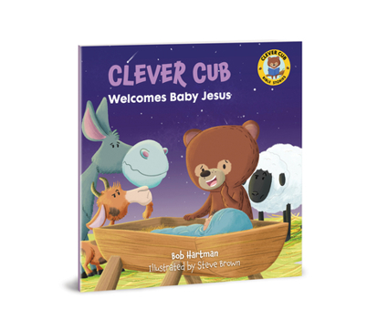 Paperback Clever Cub Welcomes Baby Jesus Book