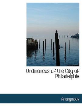 Paperback Ordinances of the City of Philadelphia Book