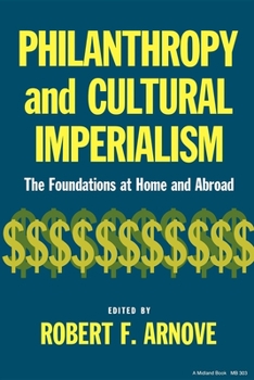Paperback Philanthropy and Cultural Imperialism Book