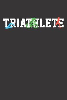 Paperback Notebook: Triathlon Running Swimming Biking Gift College Ruled 6x9 120 Pages Book