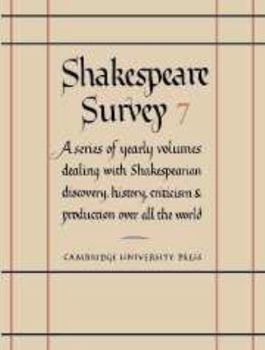 Hardcover Shakespeare Survey: Volume 7, Style and Language (Shakespeare Survey, Series Number 7) Book