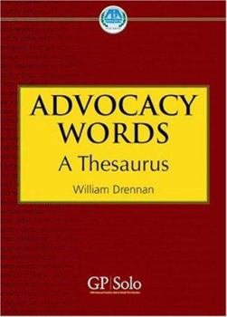 Paperback Advocacy Words: A Thesaurus Book