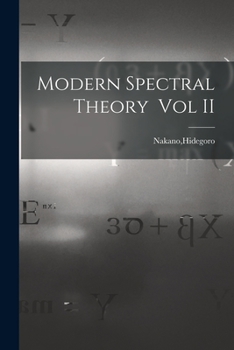 Paperback Modern Spectral Theory Vol II Book